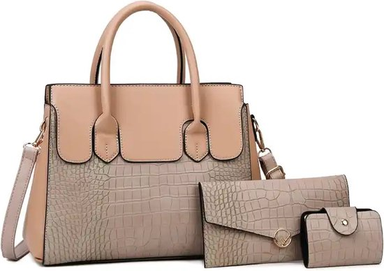 MaberLondon® Damestas set van 3 - Handtas of Schoudertas -8