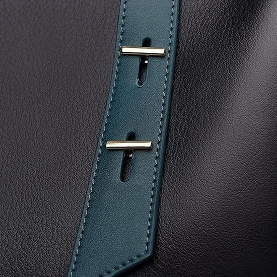 Stijlvolle Designer Schoudertas voor Dames - Luxe (blauwe band)-4