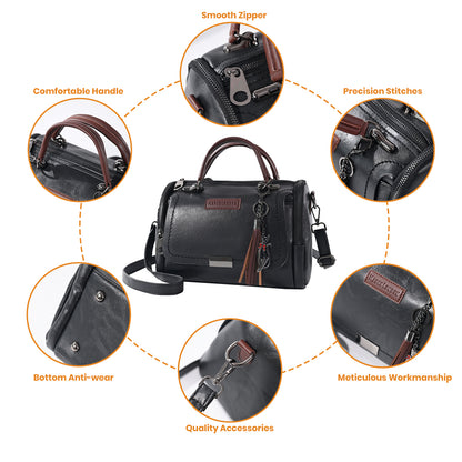 MaberLondon® Dames tas- Schoudertas designer handtas Zacht PU-leer crossbodytas