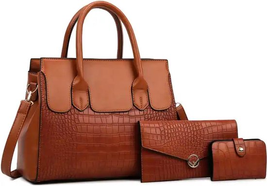 MaberLondon® Damestas set van 3 - Handtas of Schoudertas -1