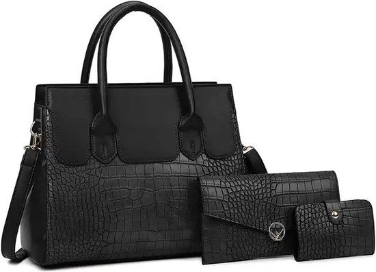 MaberLondon® Damestas set van 3 - Handtas of Schoudertas -9