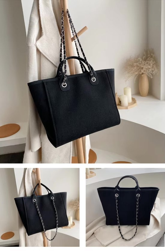 Vintage & Stijlvol: Dames tassen Handtas of Tote Schoudertas (gebroken wit)-18