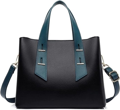 Stijlvolle Designer Schoudertas voor Dames - Luxe (blauwe band)-1